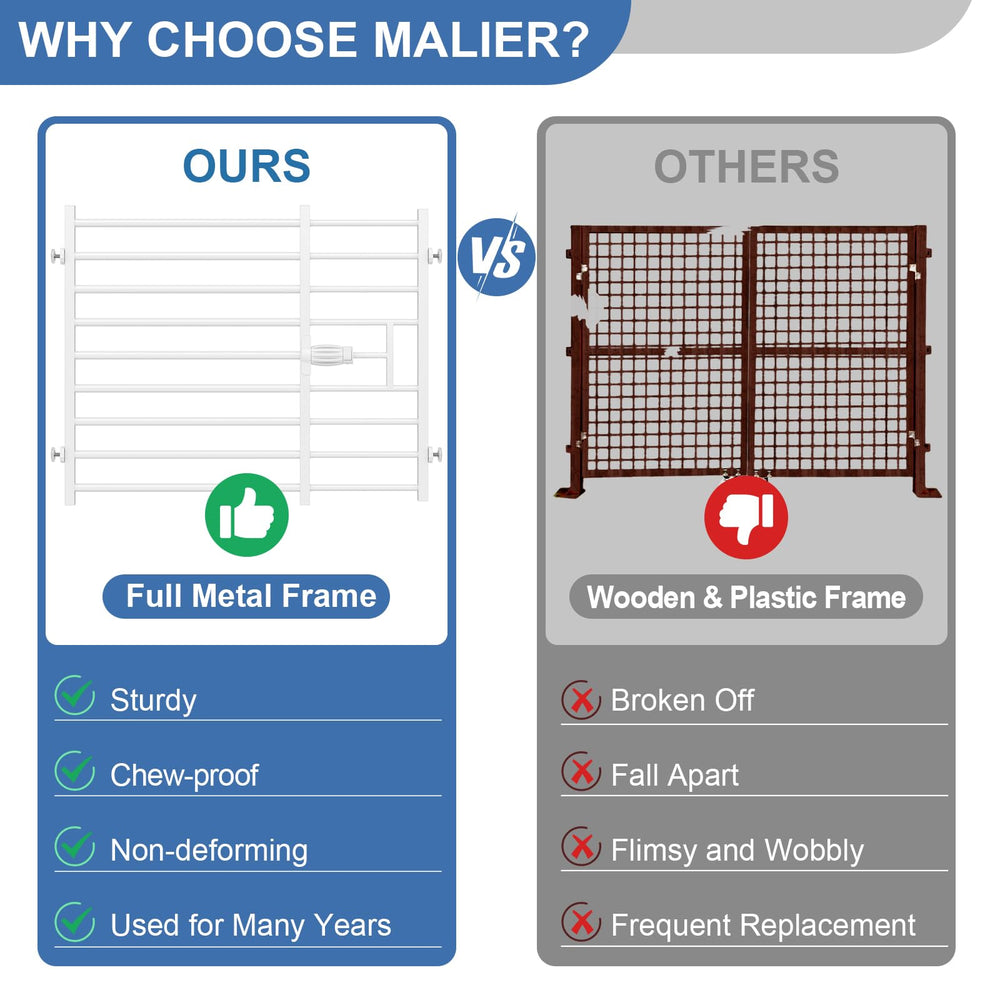 Malier gate doorway-use image demonstrates versatile installation in doorways.