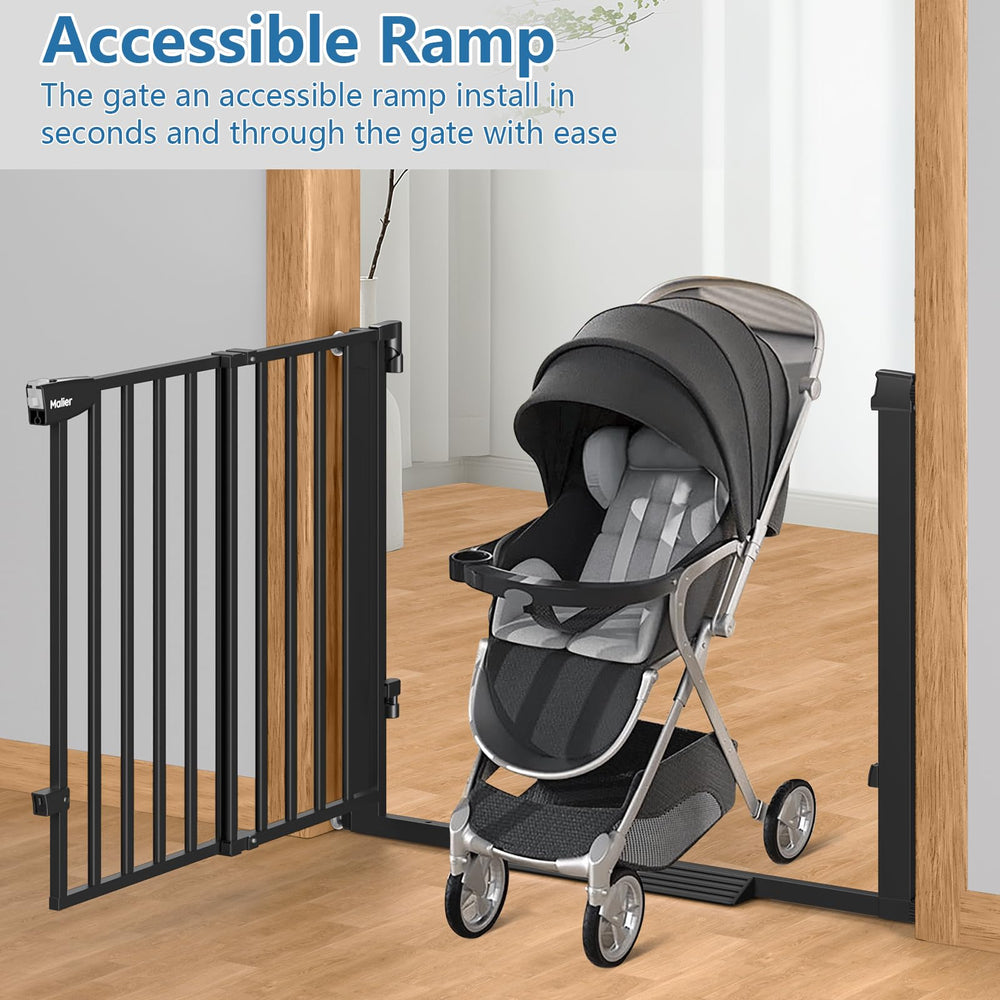 Malier Newest Baby Gate adjustable width 29-40 inches fits doorways