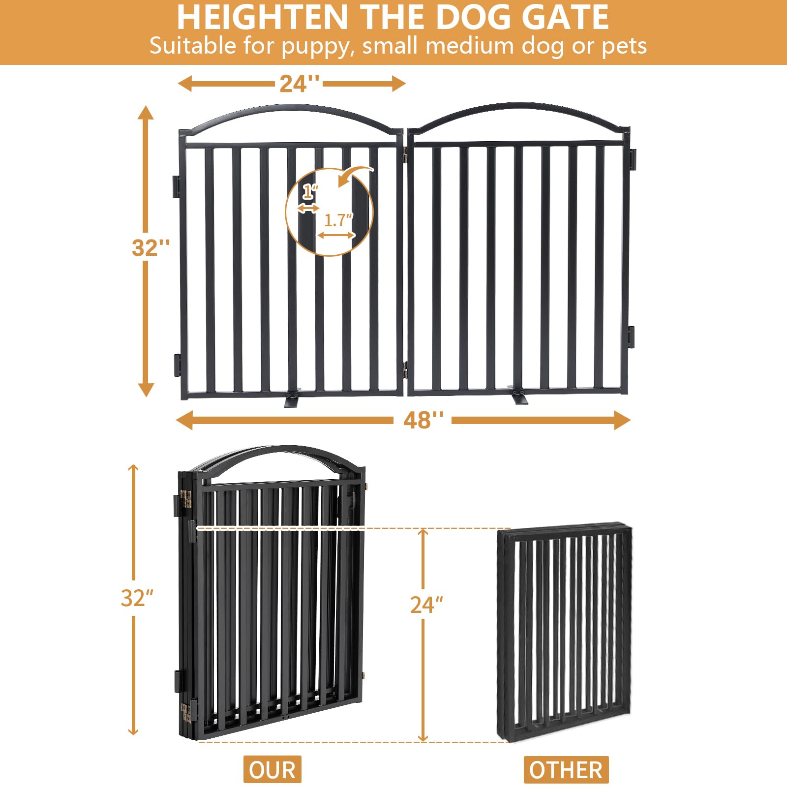 Malier durable metal frame and feet design resist tipping for stable indoor or outdoor use