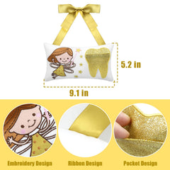 Malihome Tooth Fairy Pillow large canvas, durable and comfortable for repeated use.