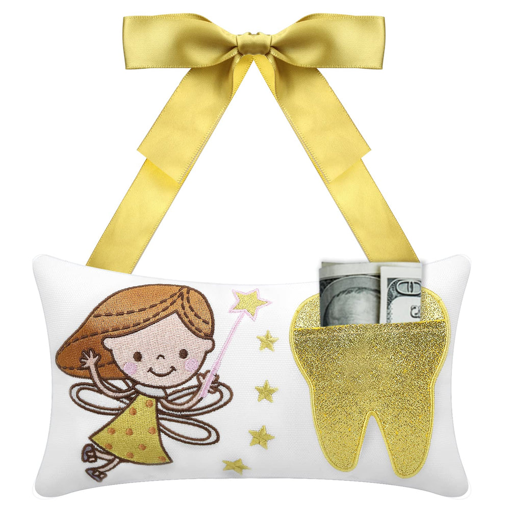 Malihome Tooth Fairy Pillow pocket, keeps a lost tooth neatly stored for the fairy visit.