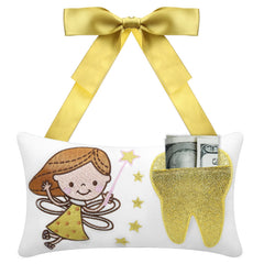 Malihome Tooth Fairy Pillow pocket, keeps a lost tooth neatly stored for the fairy visit.