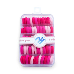MALIHUB rubber band baby hair circle pink provides gentle hold for delicate baby hair
