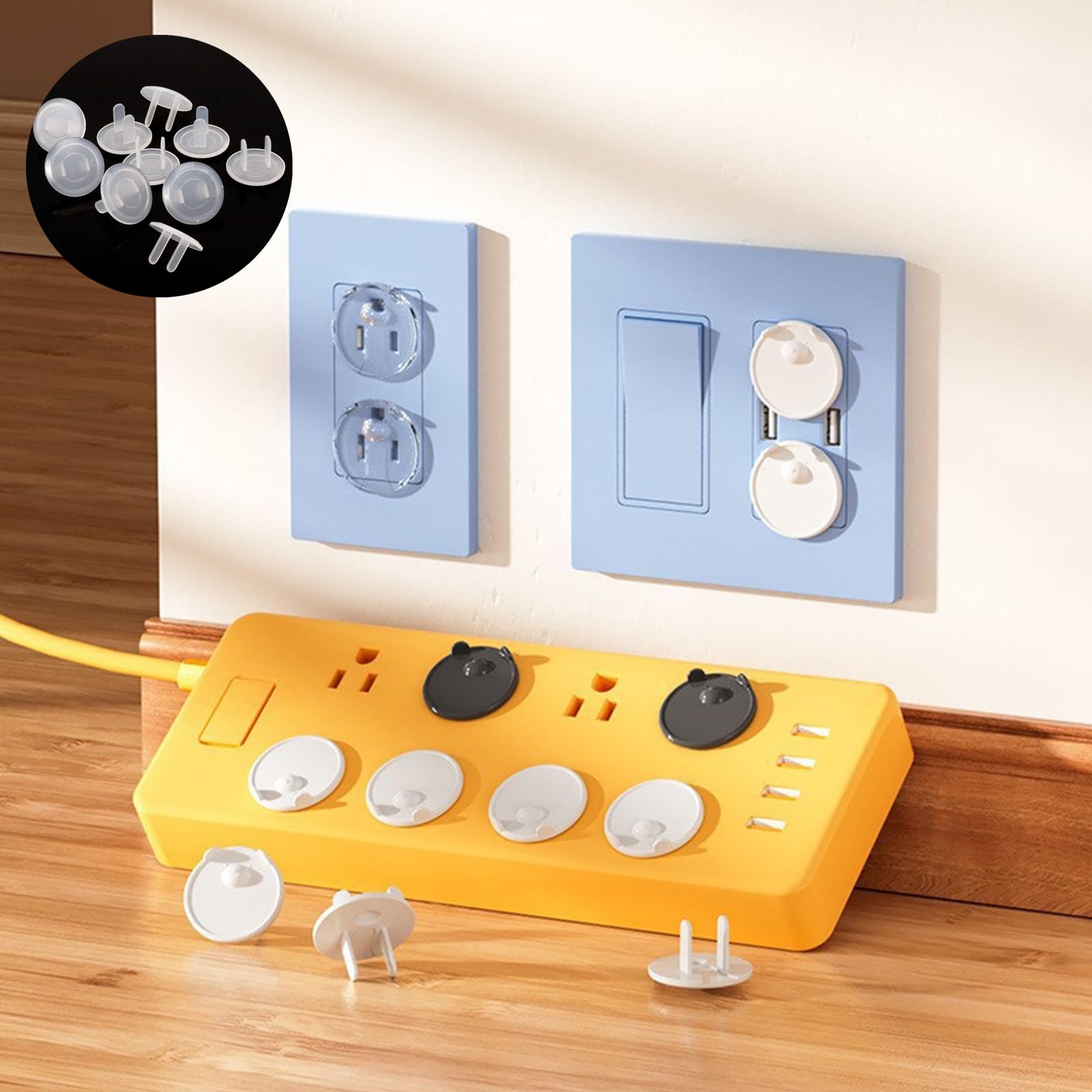 Malijnxin plug covers in use secure everyday outlets for families