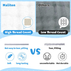 Maliton baby burp cloths in use during feeding and spit-up cleanup