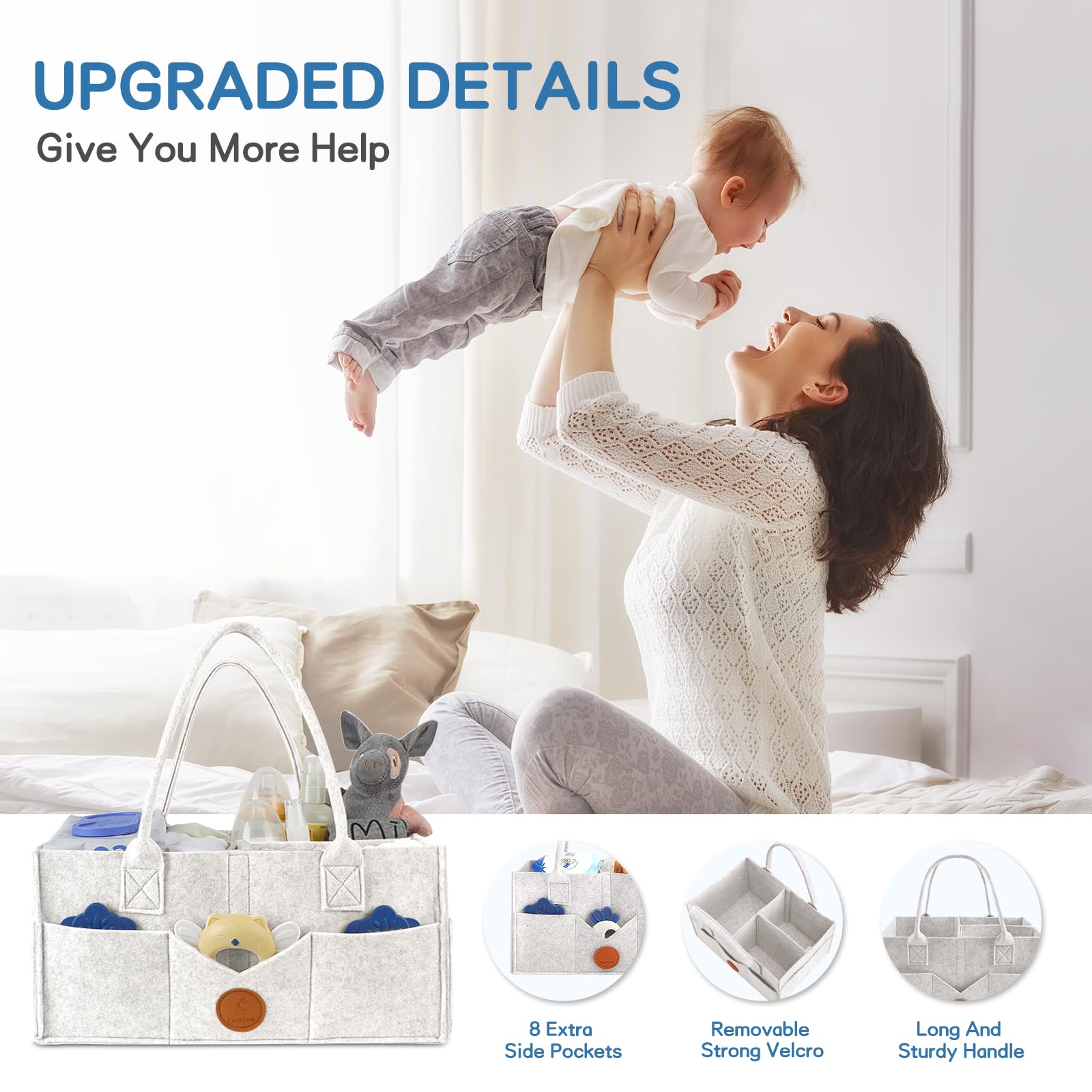 Maliton caddy used as car organizer for baby items