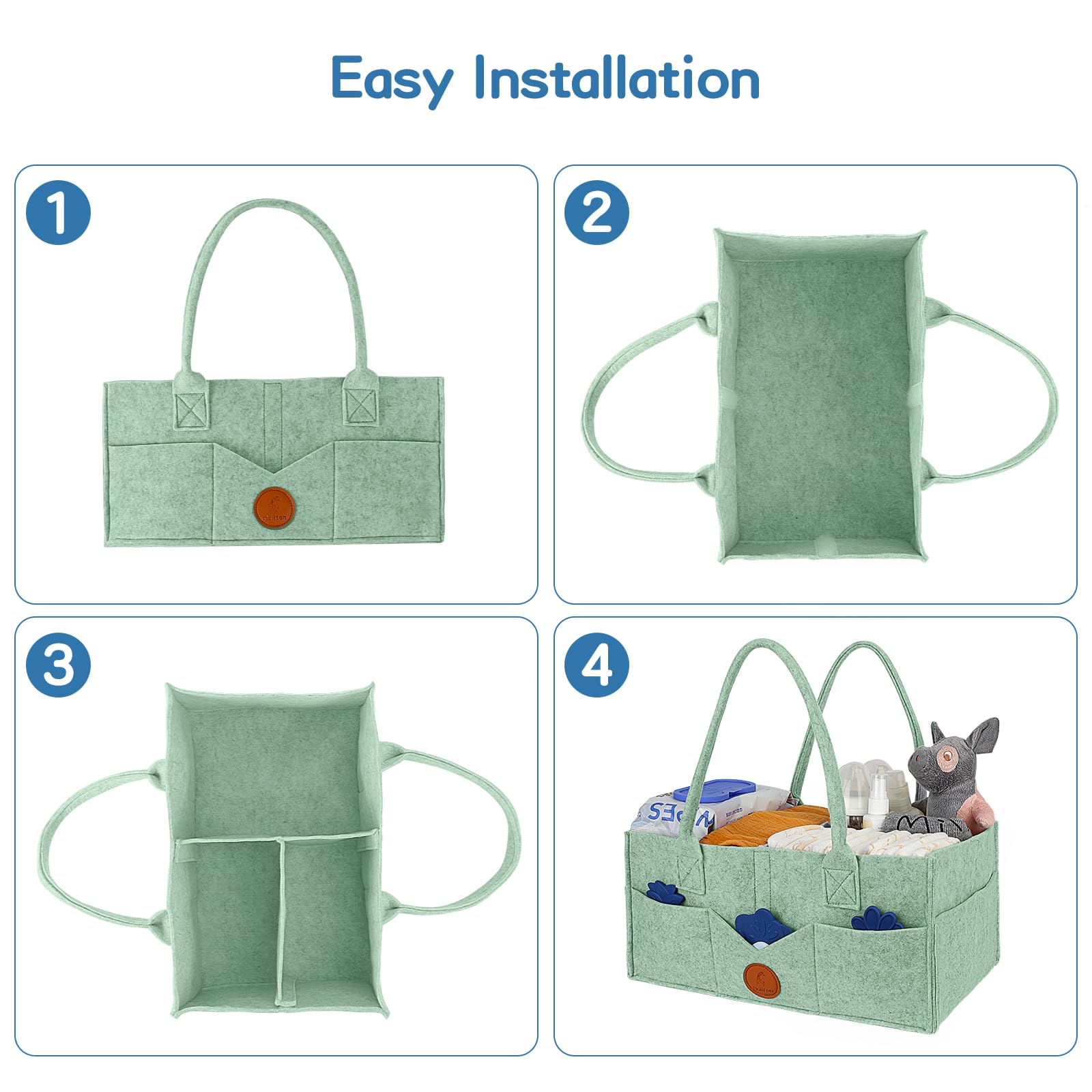 Maliton gift-ready caddy presents a practical baby shower option for parents