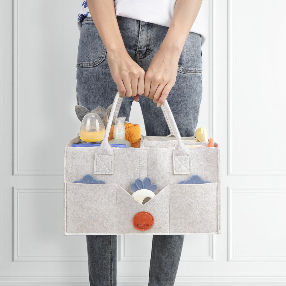 Maliton diaper caddy outside pockets hold small essentials