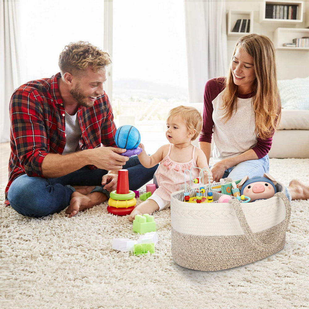 Maliton caddy uses soft natural cotton for a gentle touch on baby items