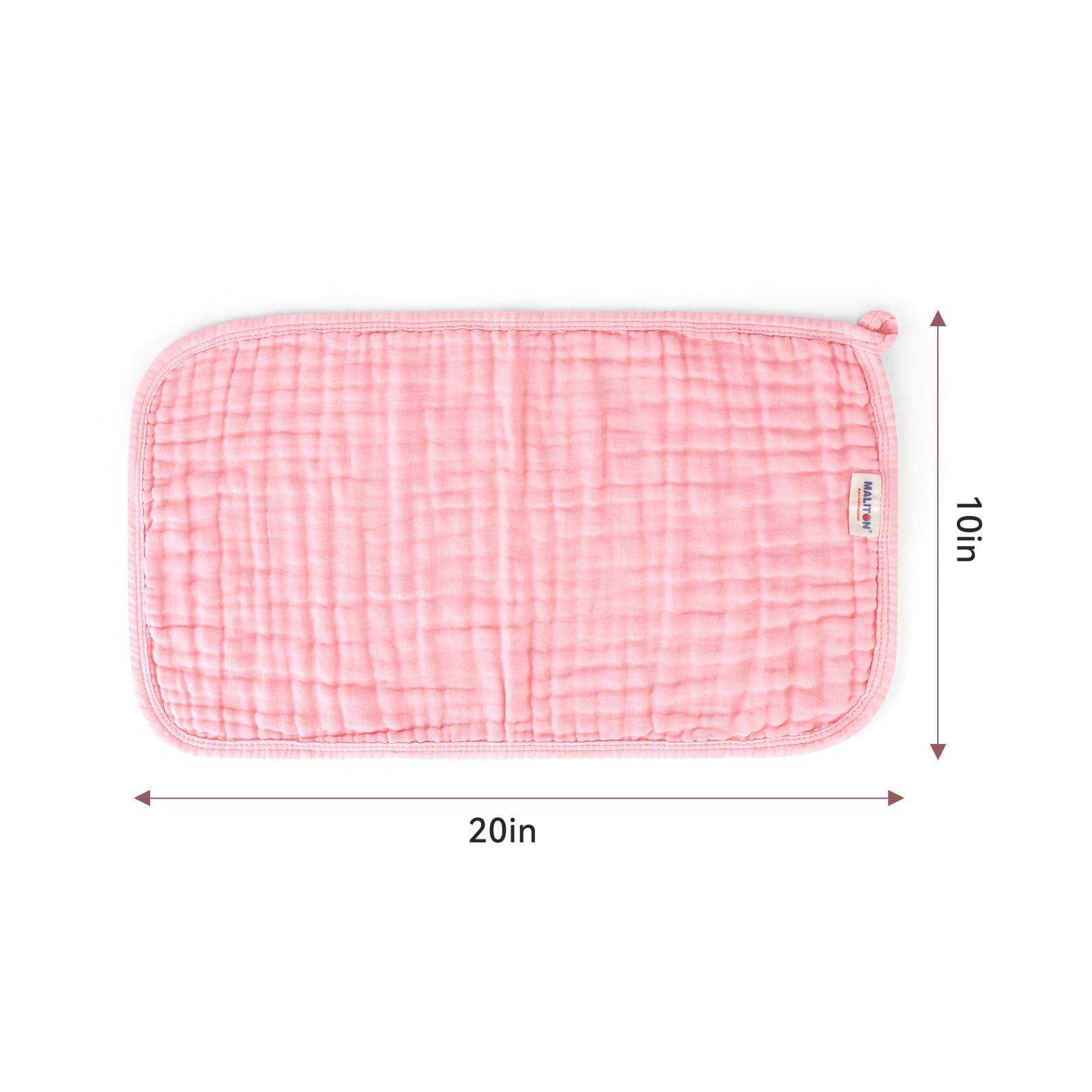 Maliton burp cloths in daily feeding cleanup use.