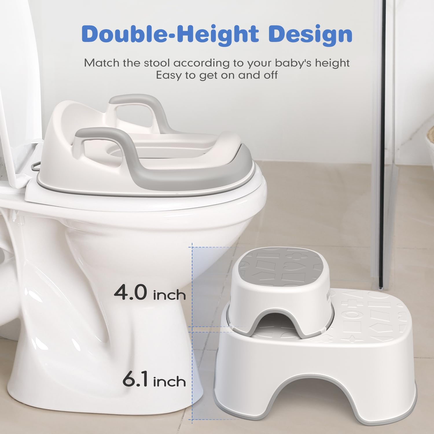 Maliton baby-potty-seat-handles provide secure grip for safe seating.