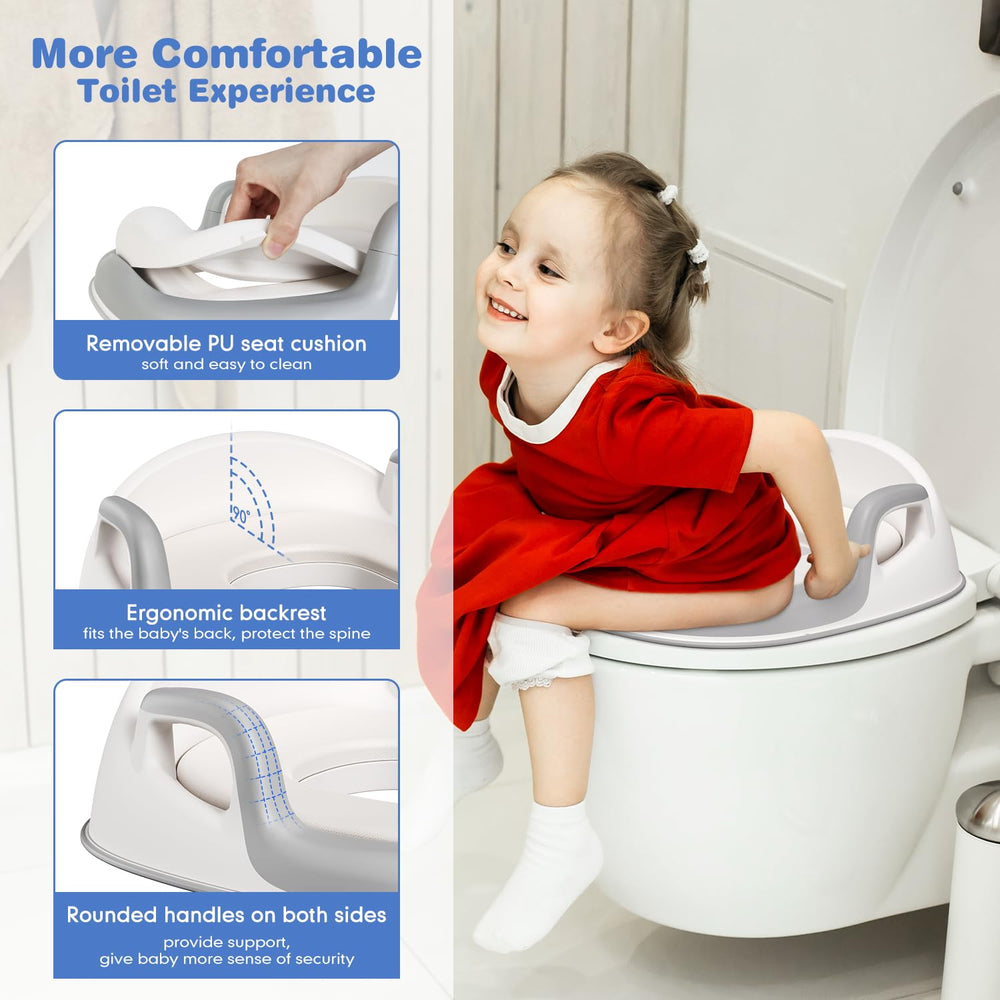 Maliton baby-potty-seat-splash-guard helps keep bathroom mess-free.