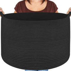 Maliton blanket basket living room with roomy storage for blankets and pillows