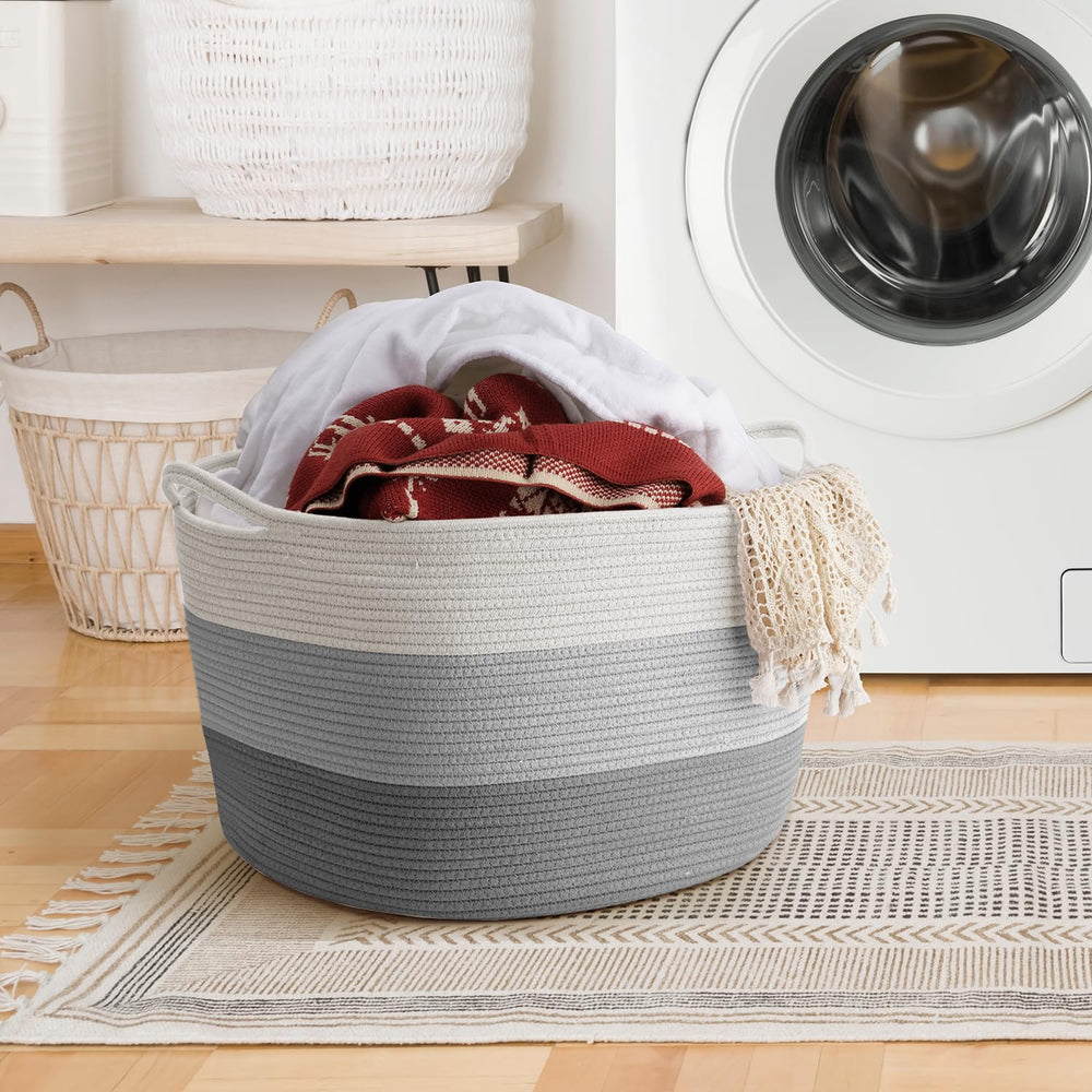 Maliton large hamper doubles as pet toy bin and cozy pet bed