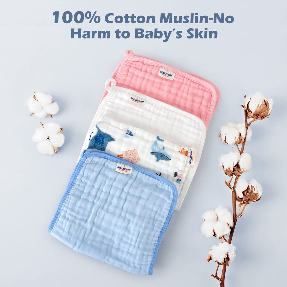 Maliton burp cloths multipurpose use during feeding sessions and cleanup.