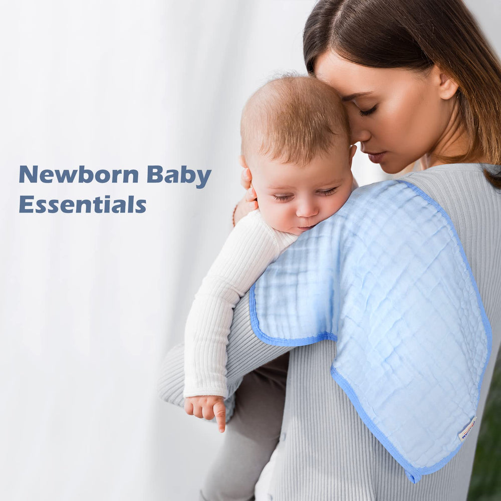 Maliton burp cloths soft muslin close-up reveals gentle texture.