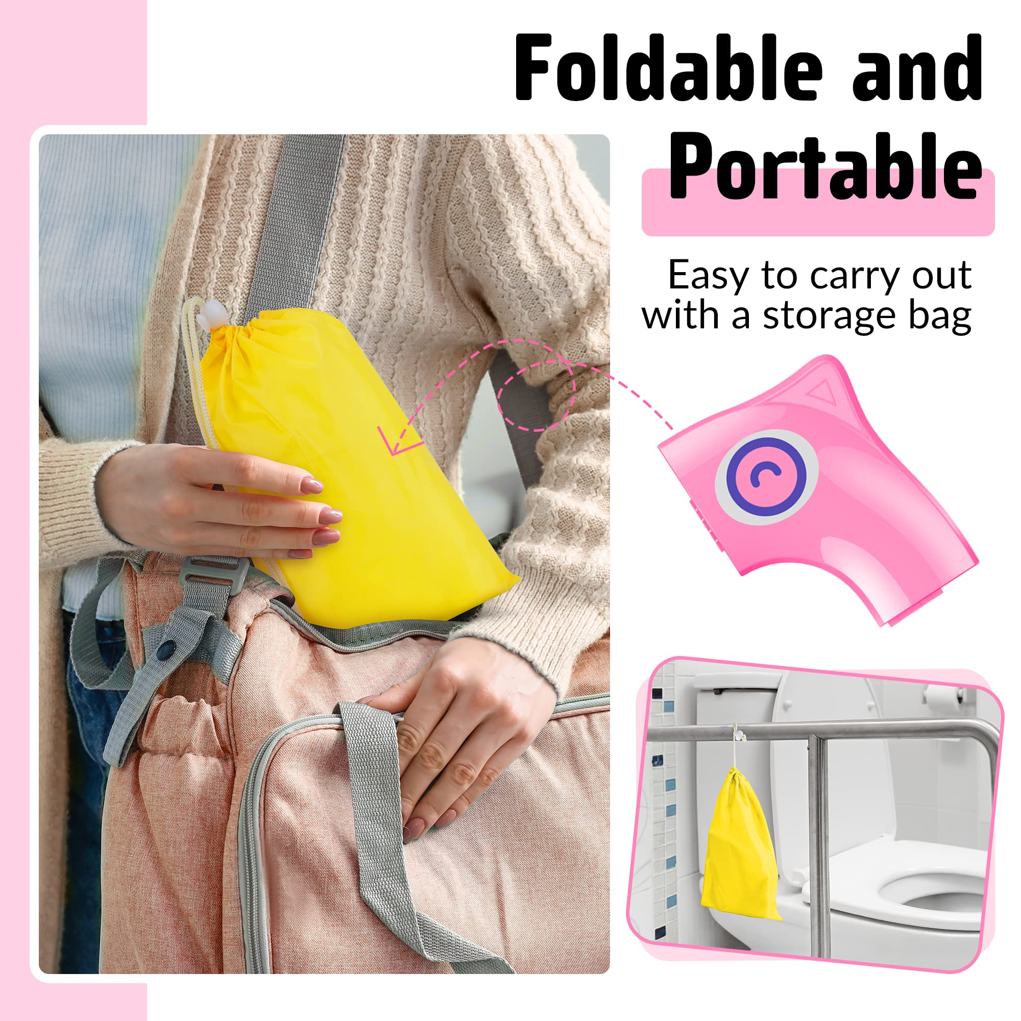 Maliton portable seat helps avoid direct contact with public toilets on trips