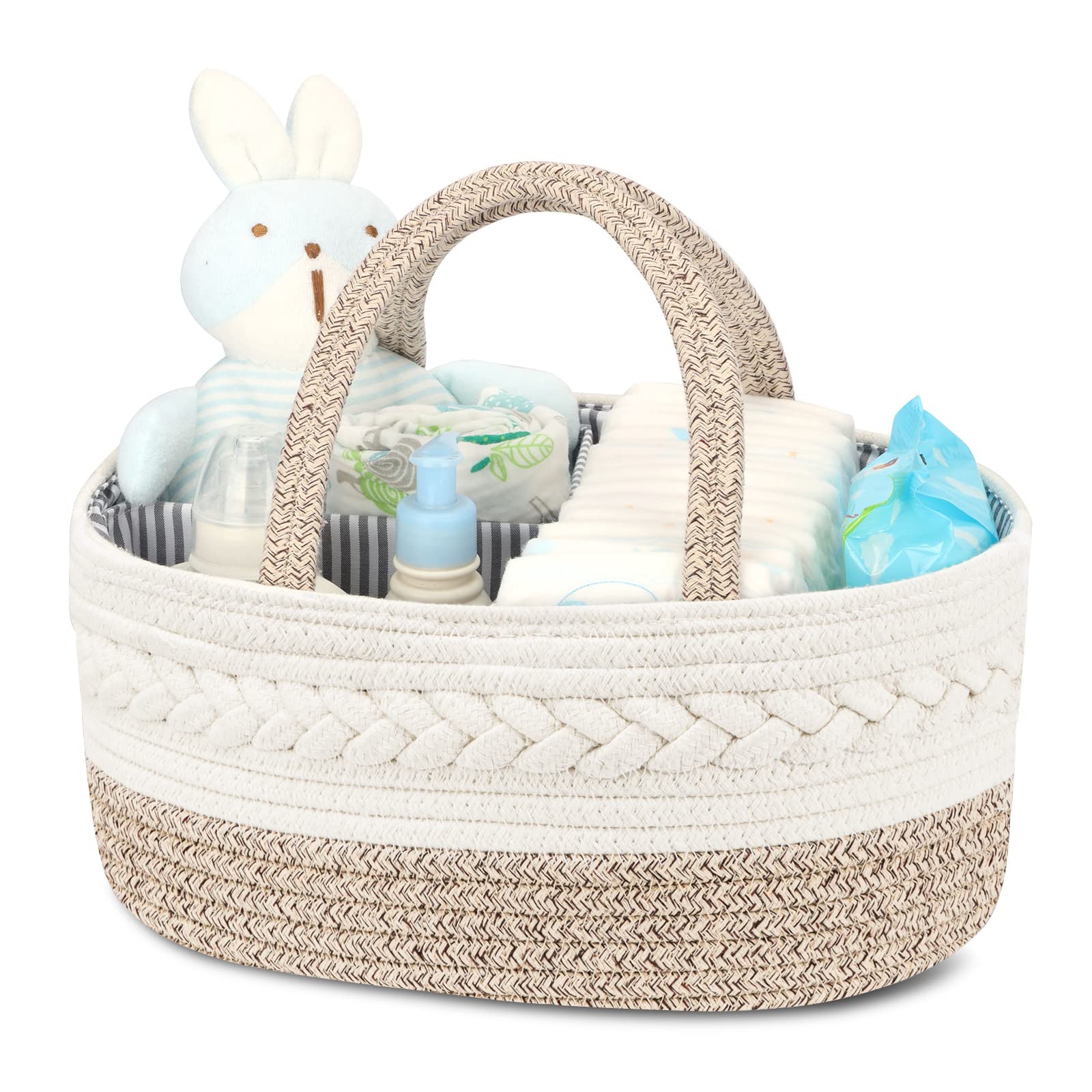 Maliton diaper caddy large size for easy diaper access and organization