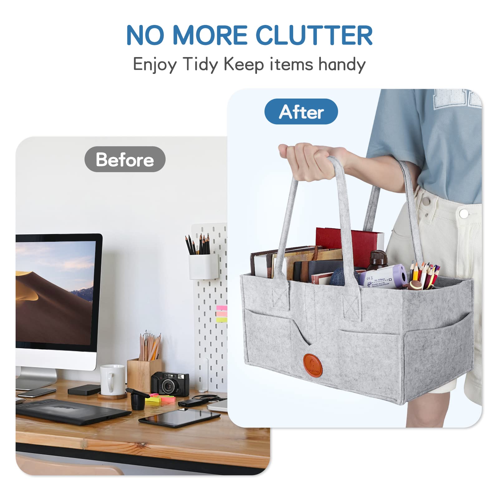 Maliton Diaper Caddy supports on-the-go changes in car, park, or living room.