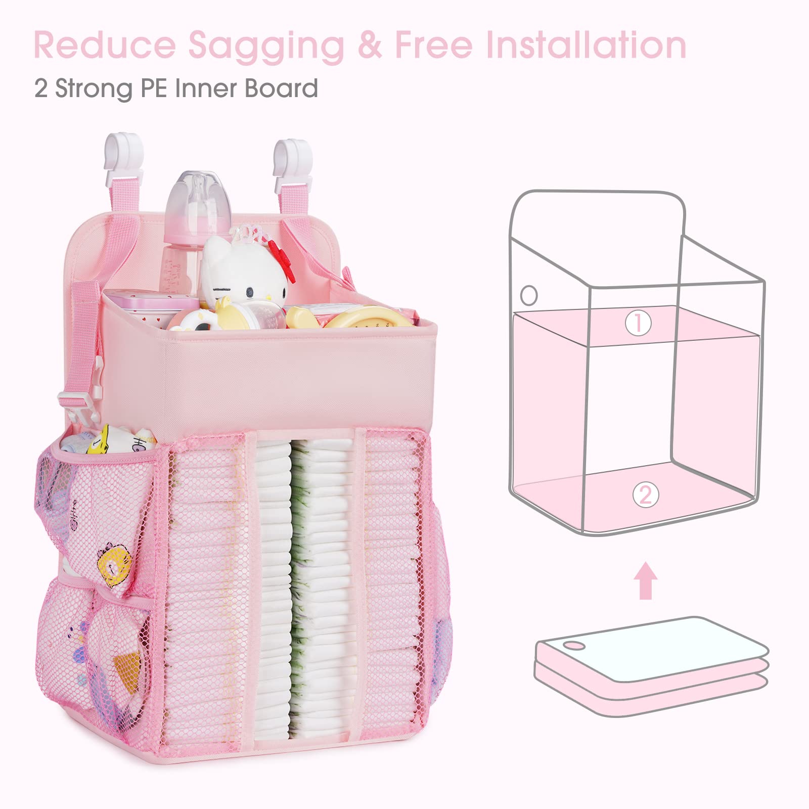 Maliton Diaper Caddy wipe warmer cord hole for cord management