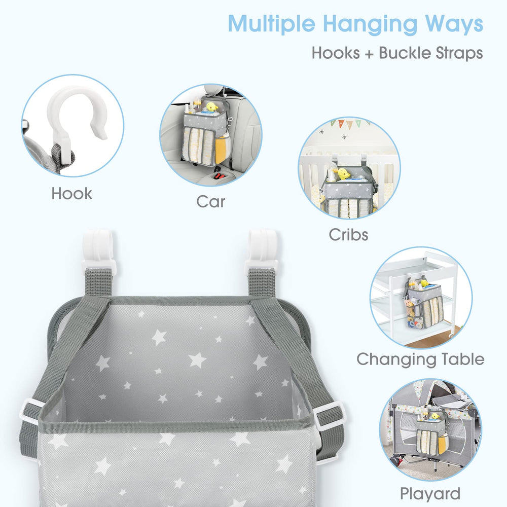 Maliton diaper organizer made of 600D polyester material for durable daily use