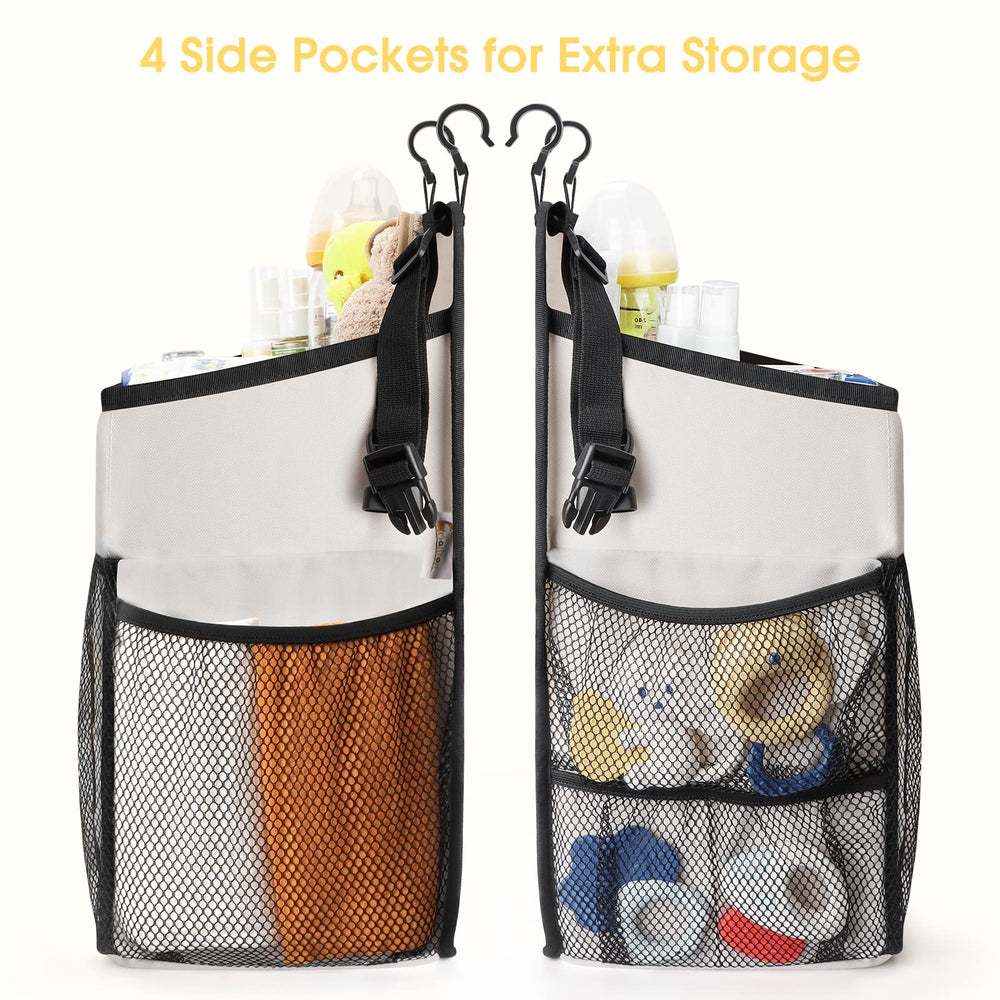 Maliton organizer with adjustable buckle straps for sturdy hanging