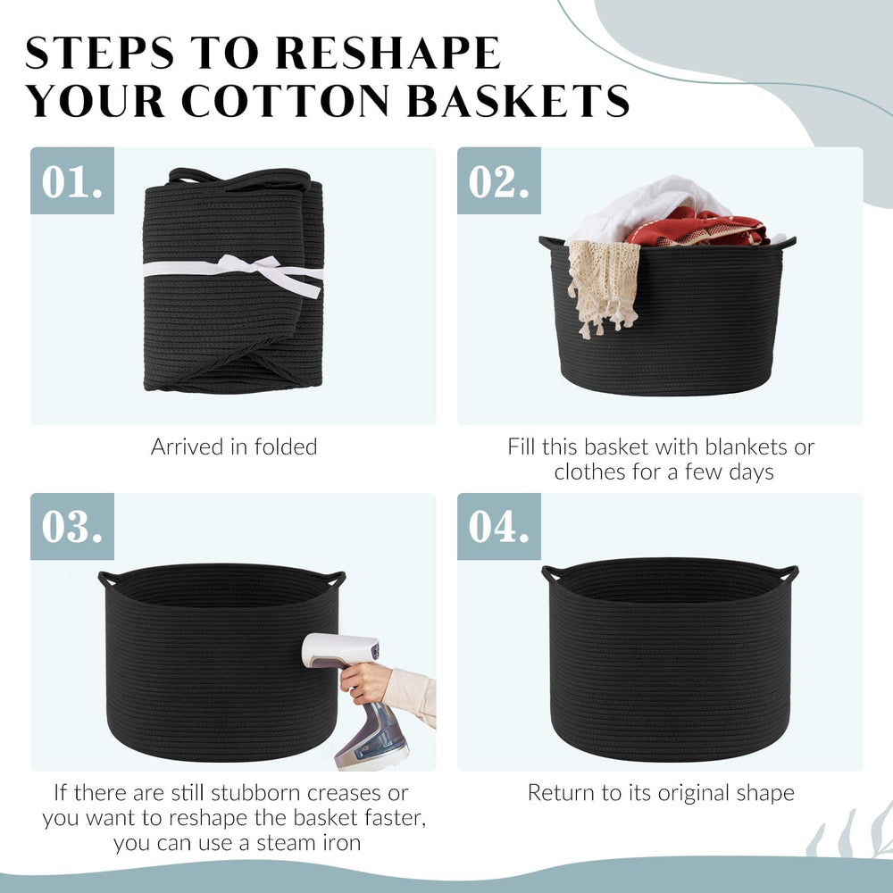 Maliton foldable storage basket demonstrates space-saving versatility
