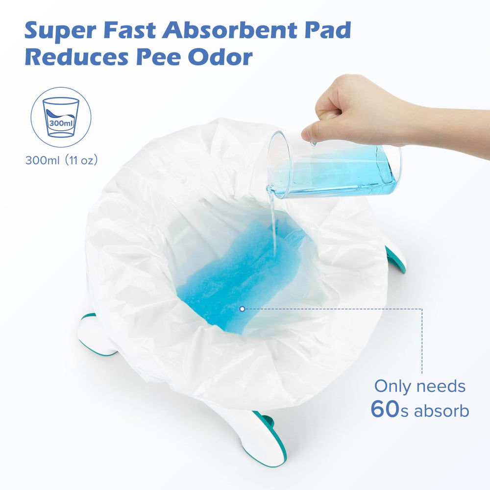 Leakproof toddler potty bags keep car clean and odor-free.