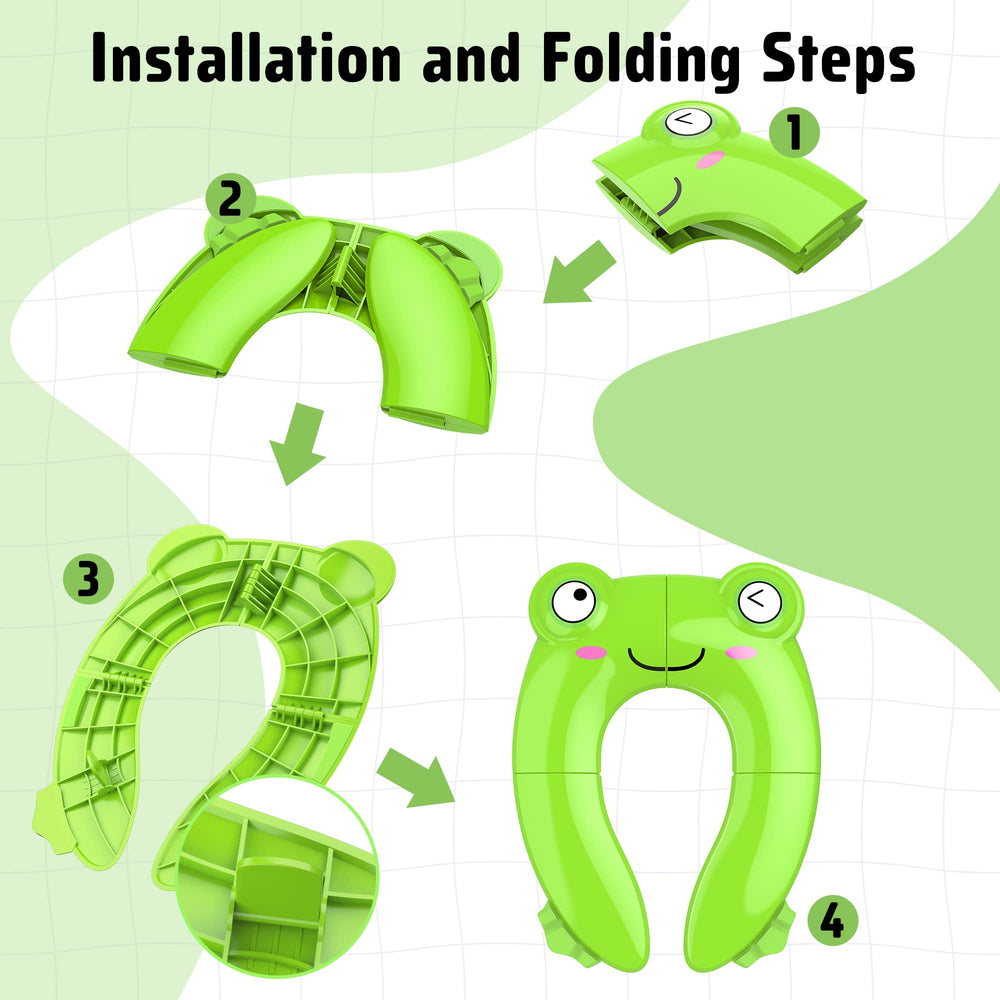 Maliton portable potty seat anti-slip locks prevent shifting during use.