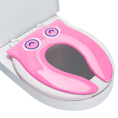 Maliton portable potty seat folded owl shows compact travel-friendly design for toddlers