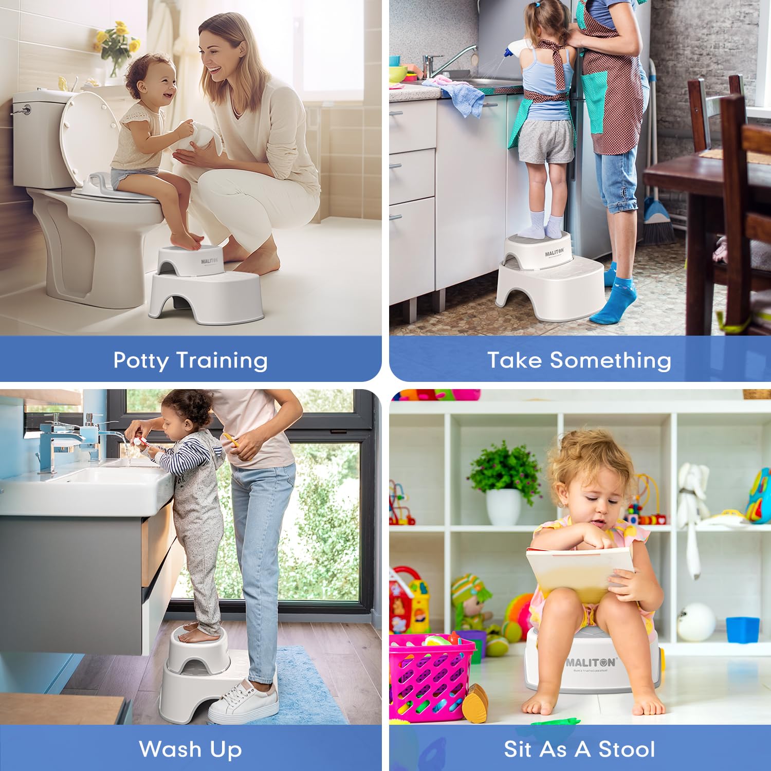 Maliton-potty-seat-nonslip-border prevents shifting during use.