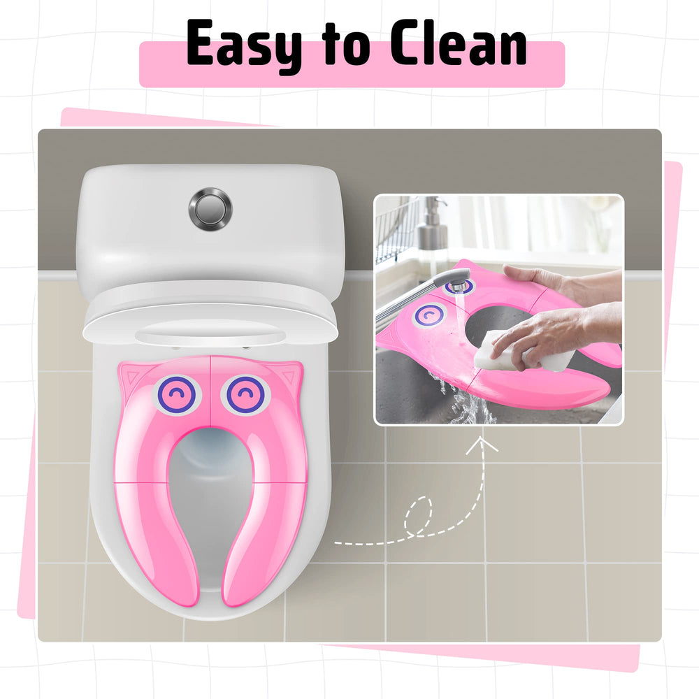 Maliton pink owl design keeps kids engaged during potty training