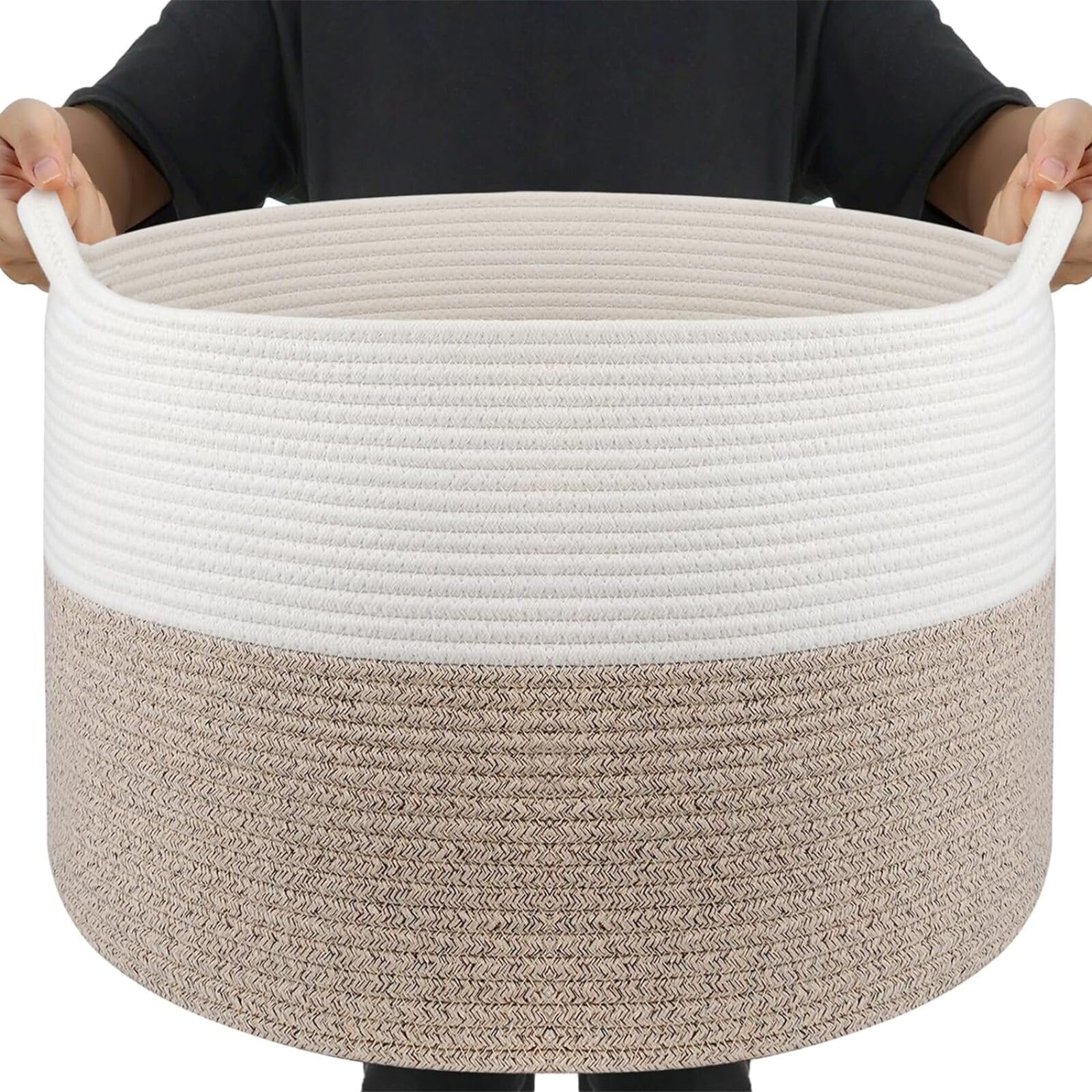 Maliton throw blanket basket living room open showcases easy access and tidy seating area.