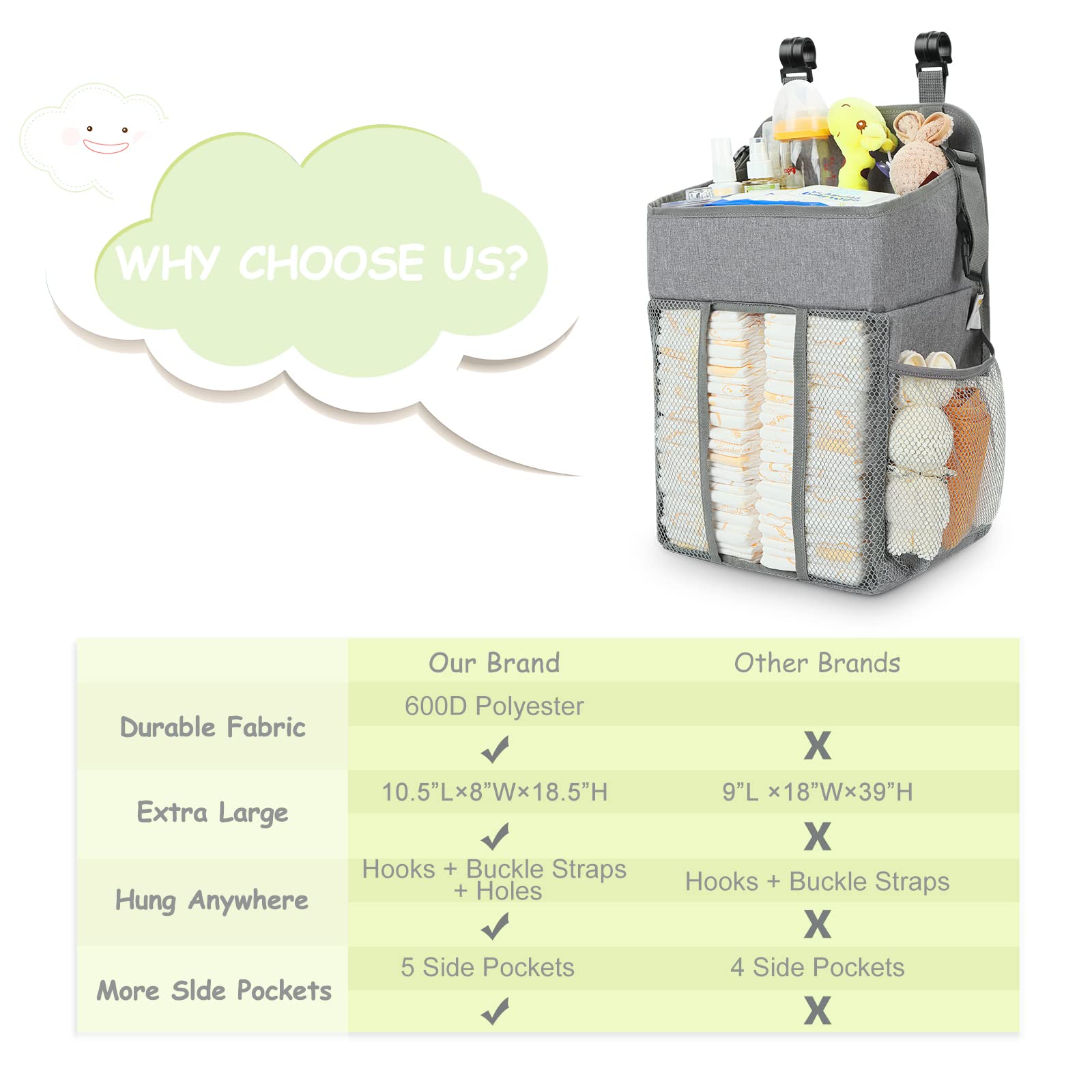 Maliton unisex gray design positions as a practical registry essential for both genders.