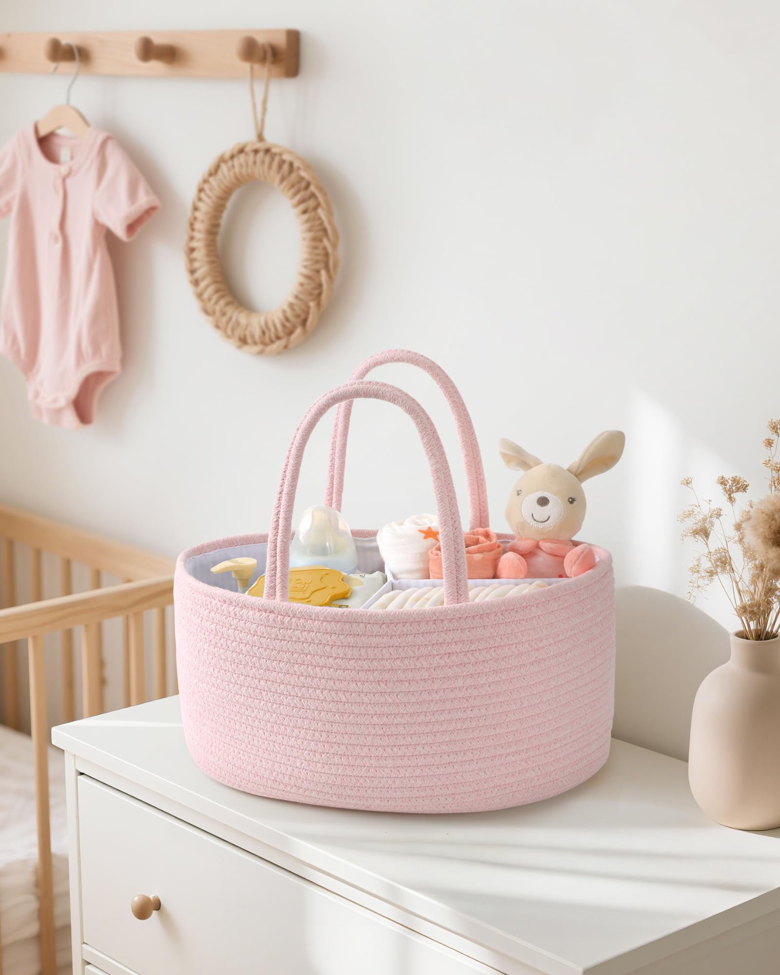 Maliton versatile empty gift basket for baby registry and shower gifts
