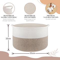 Maliton woven laundry hamper stands on its own with sturdy construction.
