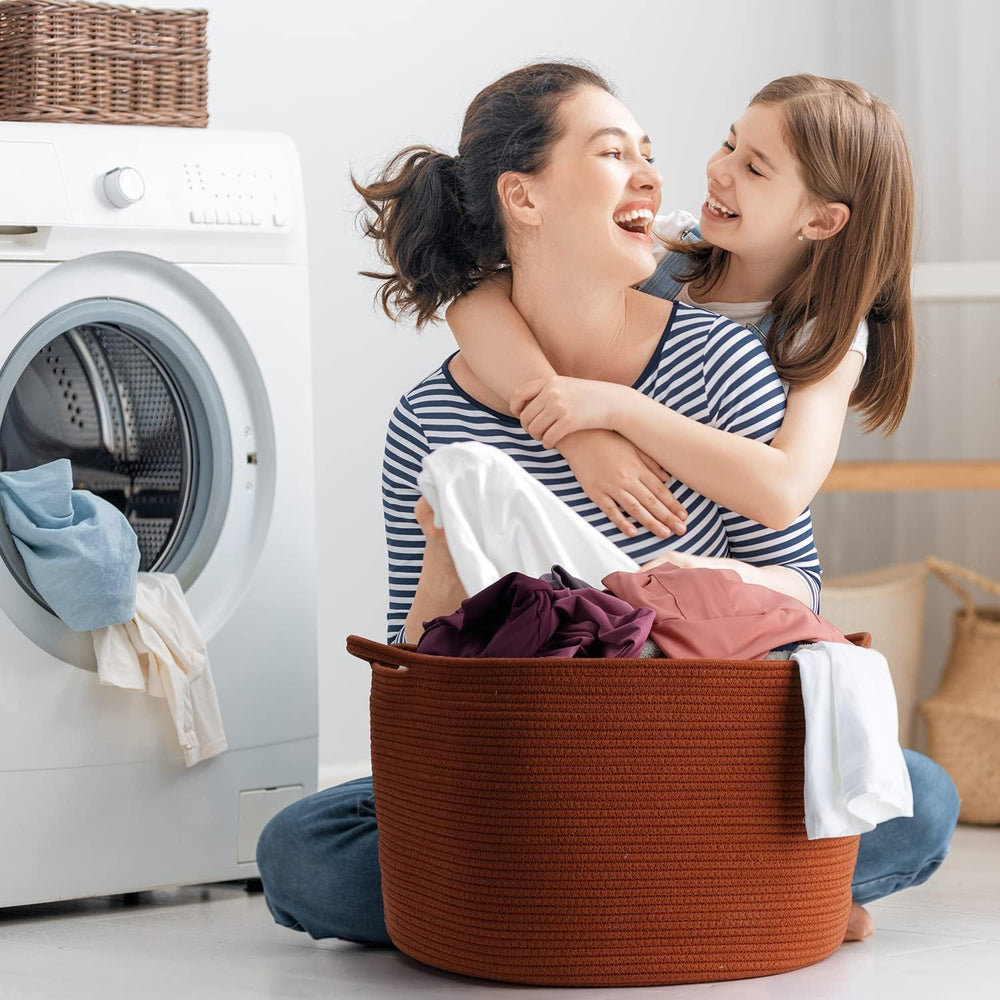 Maliton cotton rope basket is durable and safe for households.