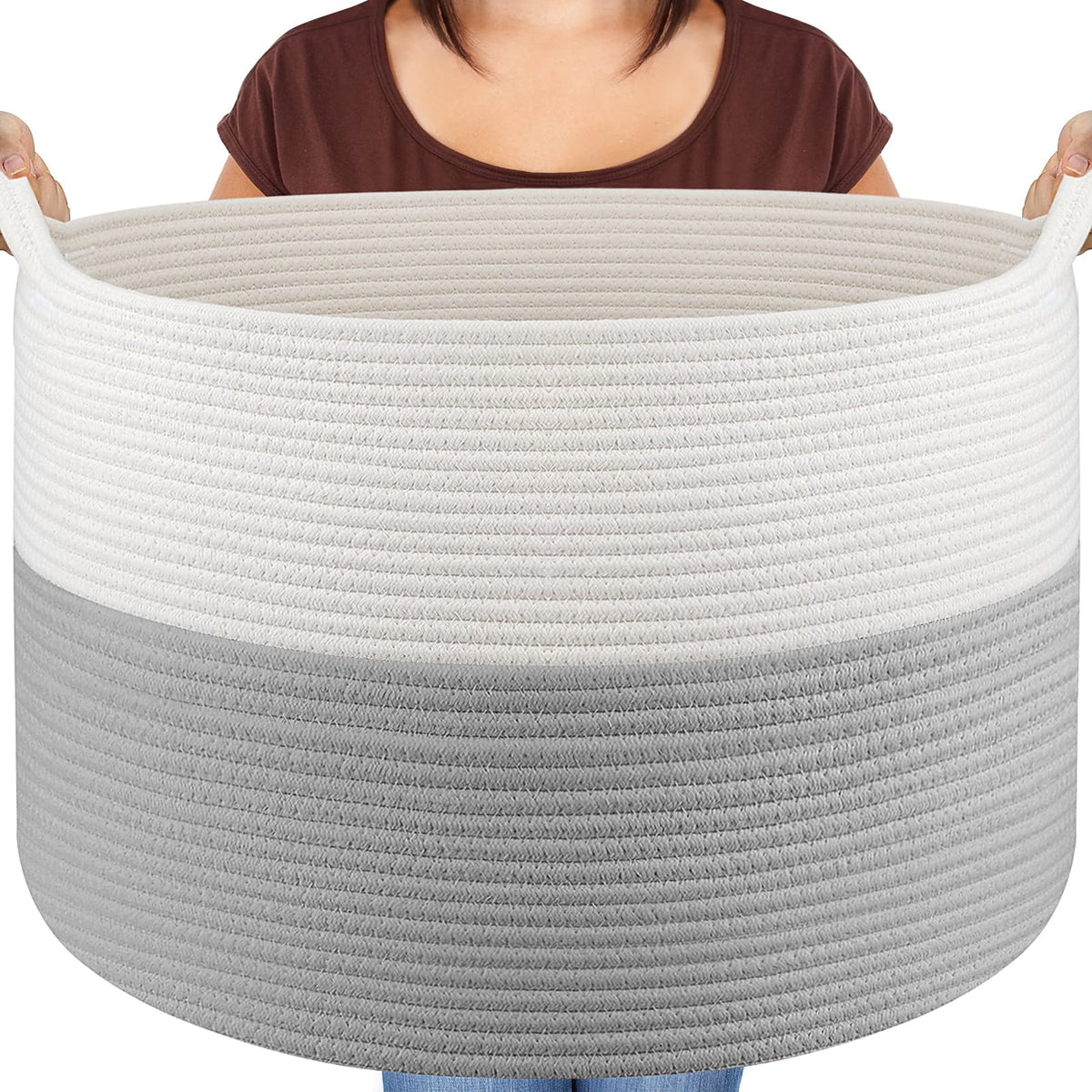 Maliton XXXLarge Basket in living room for tidy storage