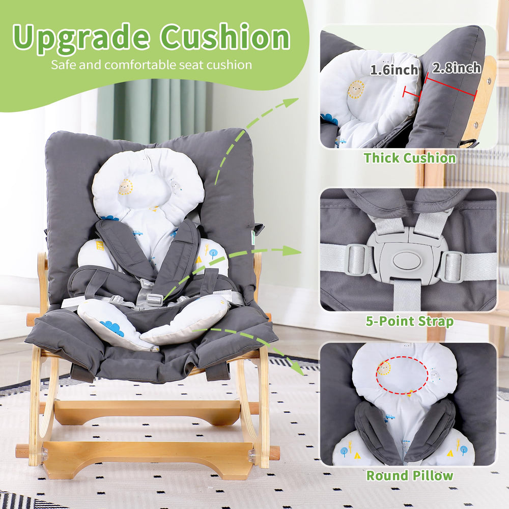 MallBest double cushion infant seat extra-soft padding for comfy supervised play.