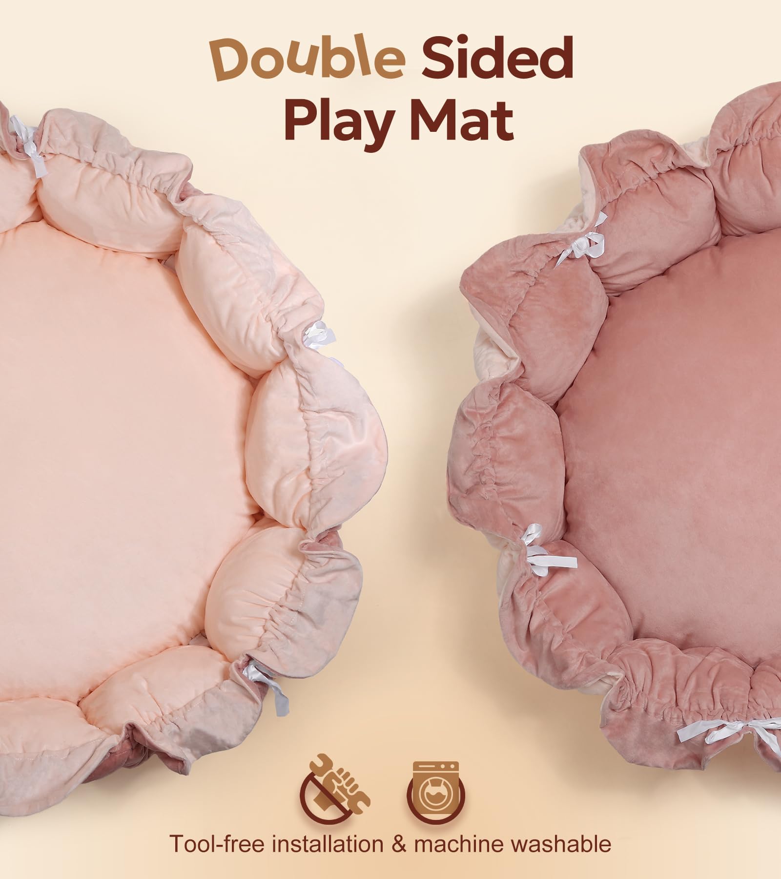 Mallify 5-in-1 activity center converts from mat to ball pit easily.