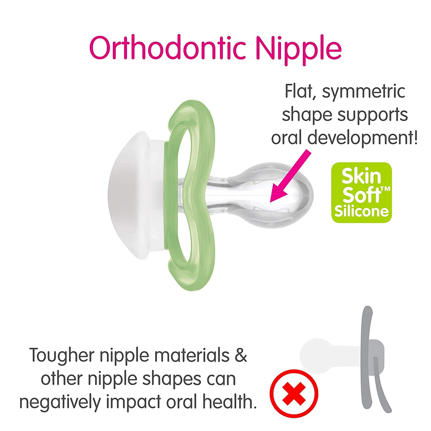MAM Air skinsoft nipple emphasizes comfort for breastfed transition and soft texture