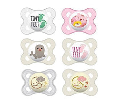 MAM Night Pacifier glow-in-the-dark helps locate easily at night for soothing.