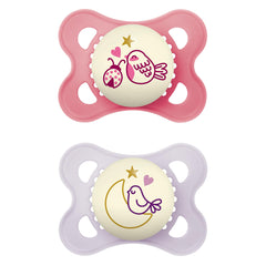 MAM Original Night glow pacifier glows for easy night finding.