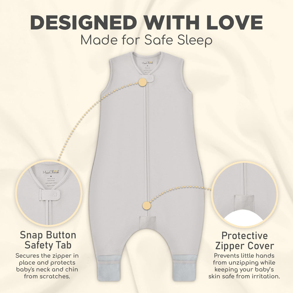 Mama Cheetah 0.5 TOG sleep bag—ideal for spring and summer warmth.