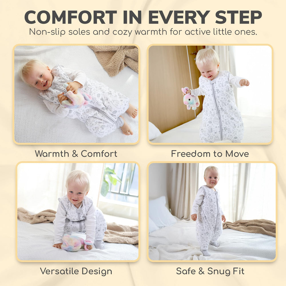 Mama Cheetah machine-washable sleepsack ready for daily use