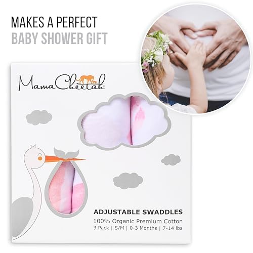 Mama Cheetah swaddle blanket makes a thoughtful newborn gift