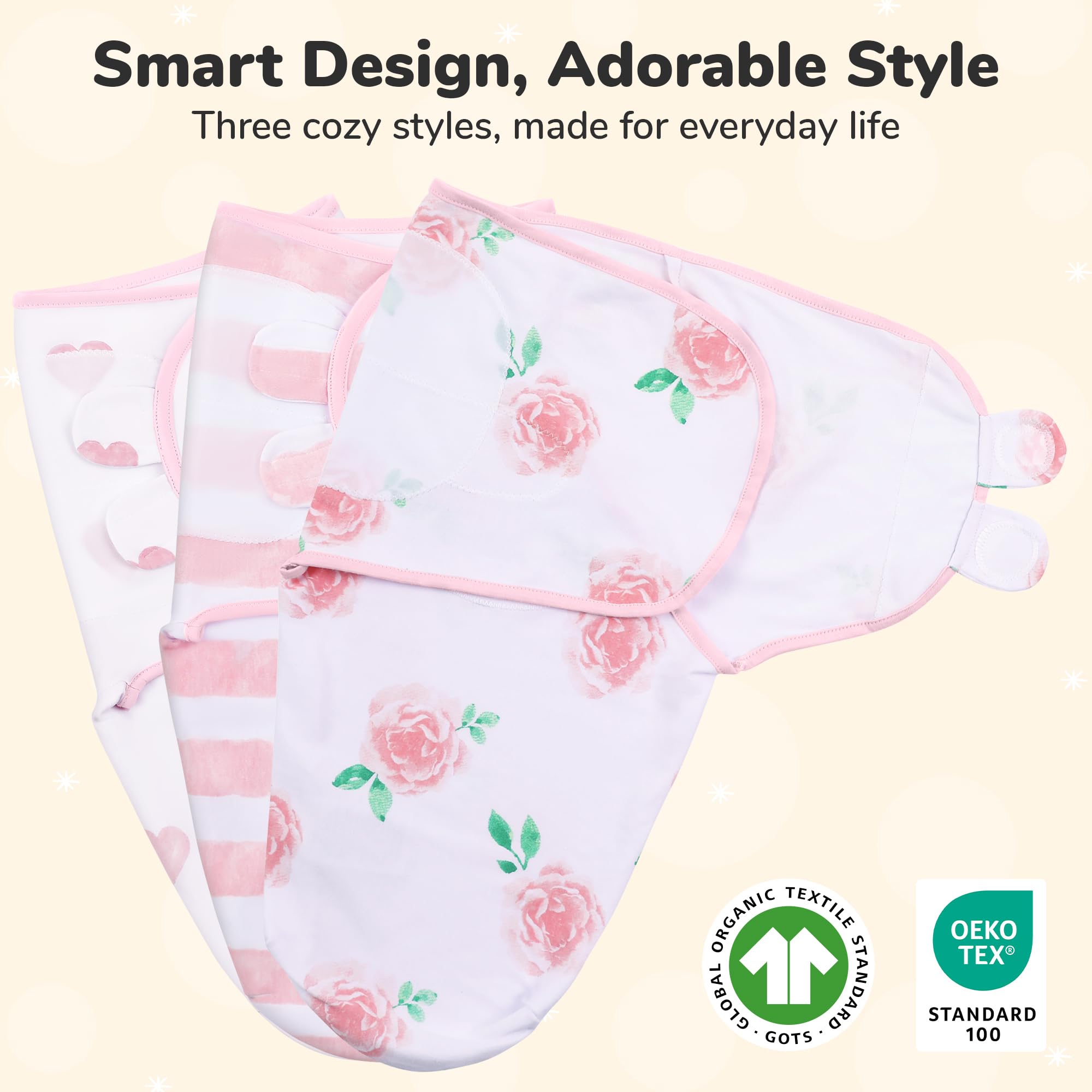 Mama Cheetah organic cotton swaddle fabric offering soft breathable comfort for newborn skin