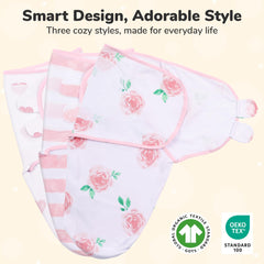 Mama Cheetah organic cotton swaddle fabric offering soft breathable comfort for newborn skin