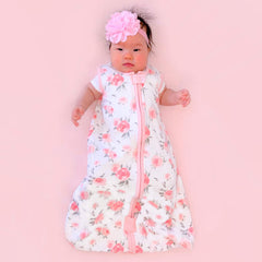 Mama Cheetah Sleep Sack 0-5 TOG label shows breathable warmth for calm nights.