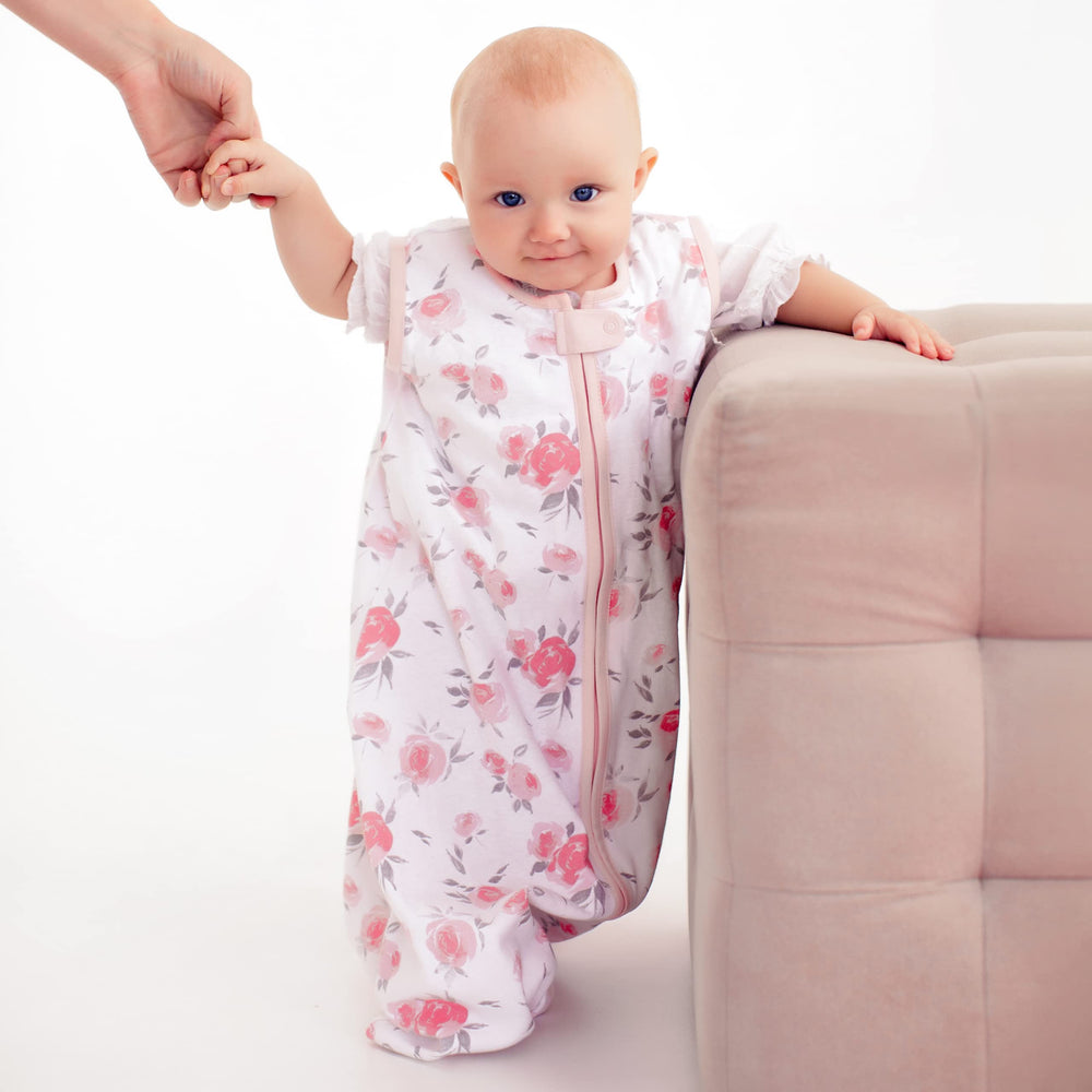 Mama Cheetah sleep sack bottom zipper deters little hands from unzipping.